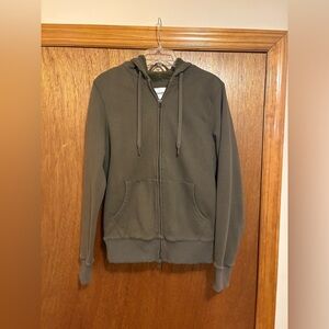 Goodfellow Muddied Basil Zip Up Hoodie